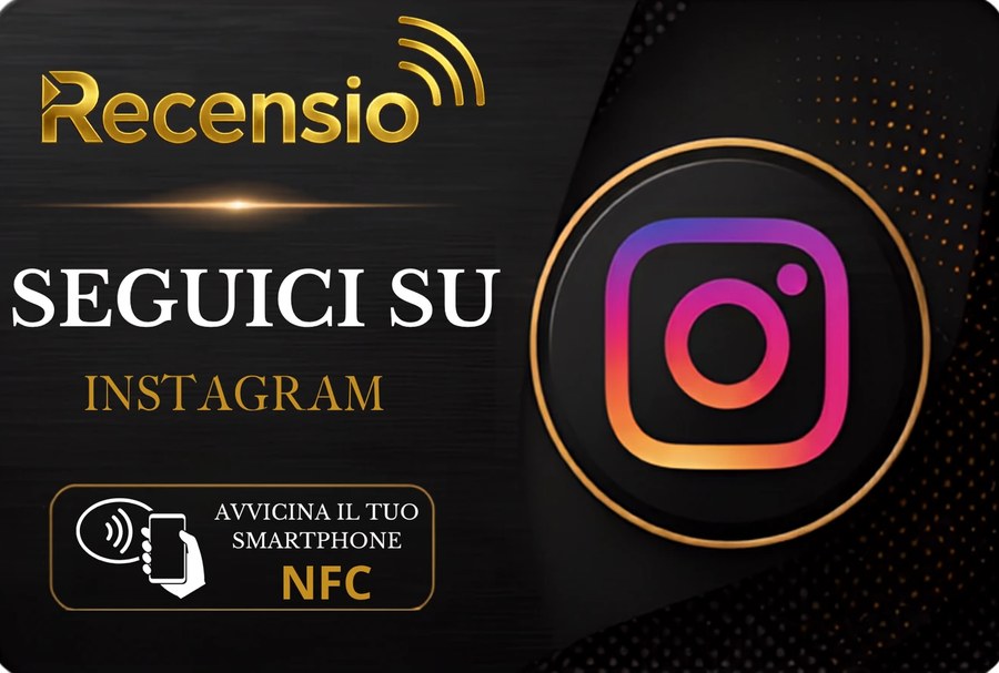 Card NFC Recensio — Seguici su Instagram