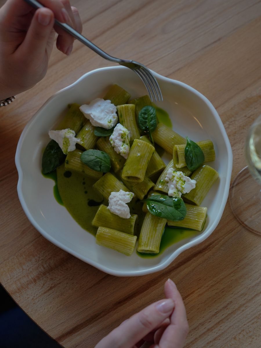 Rigatoni Ricotta e Spinaci